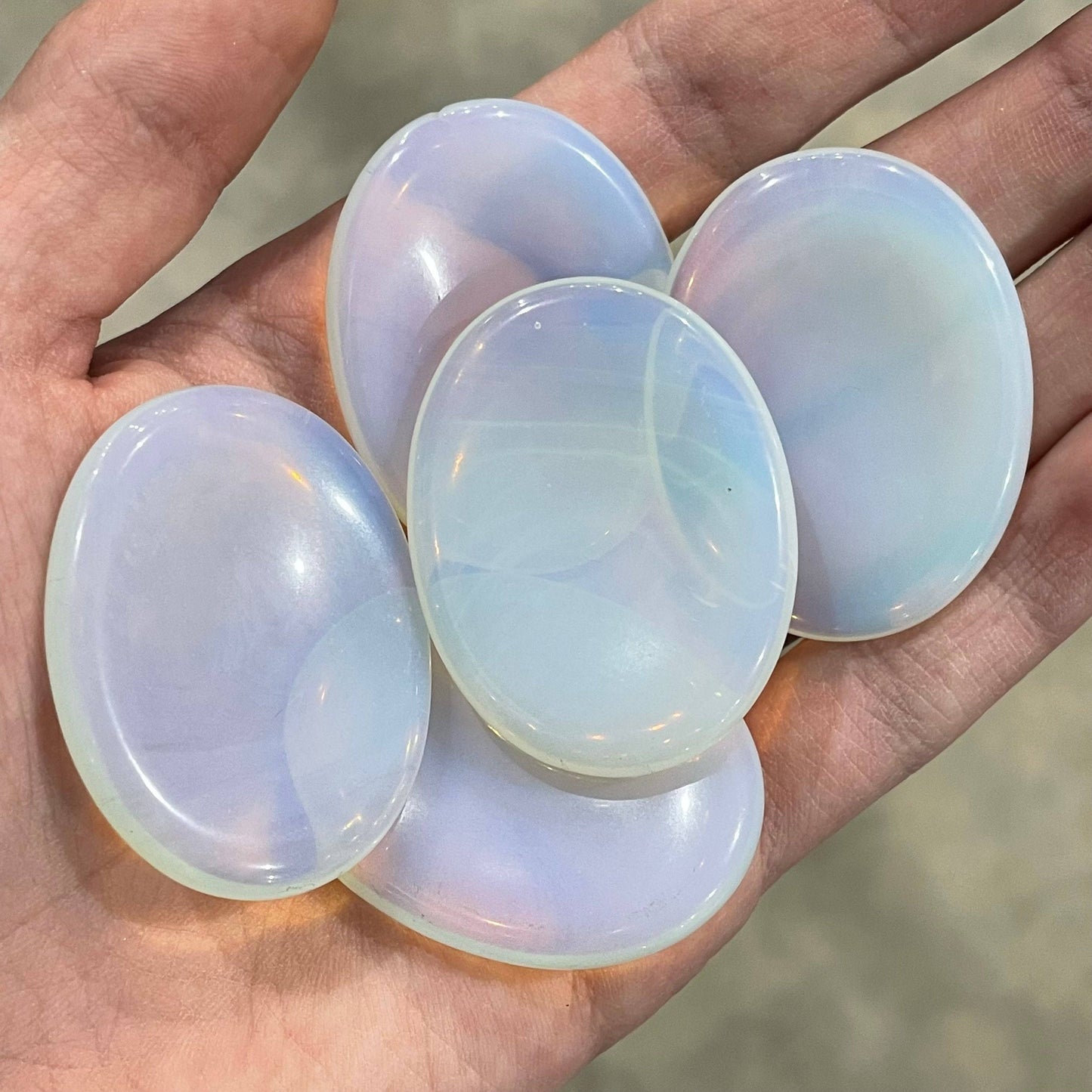 Oval Gemstone Worry Stones – Bulk Pocket Crystals: Kambaba