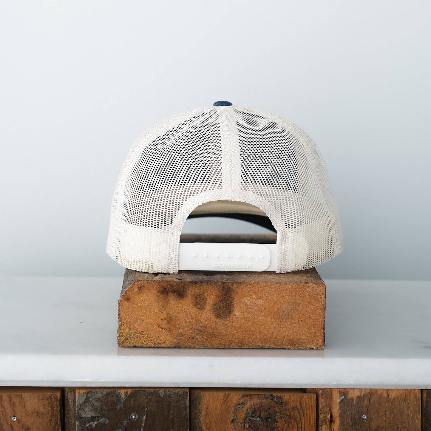 Name Drop Bicycle Trucker Cap, Road Bike: Light Gray 1812 / Black and Gray Mesh