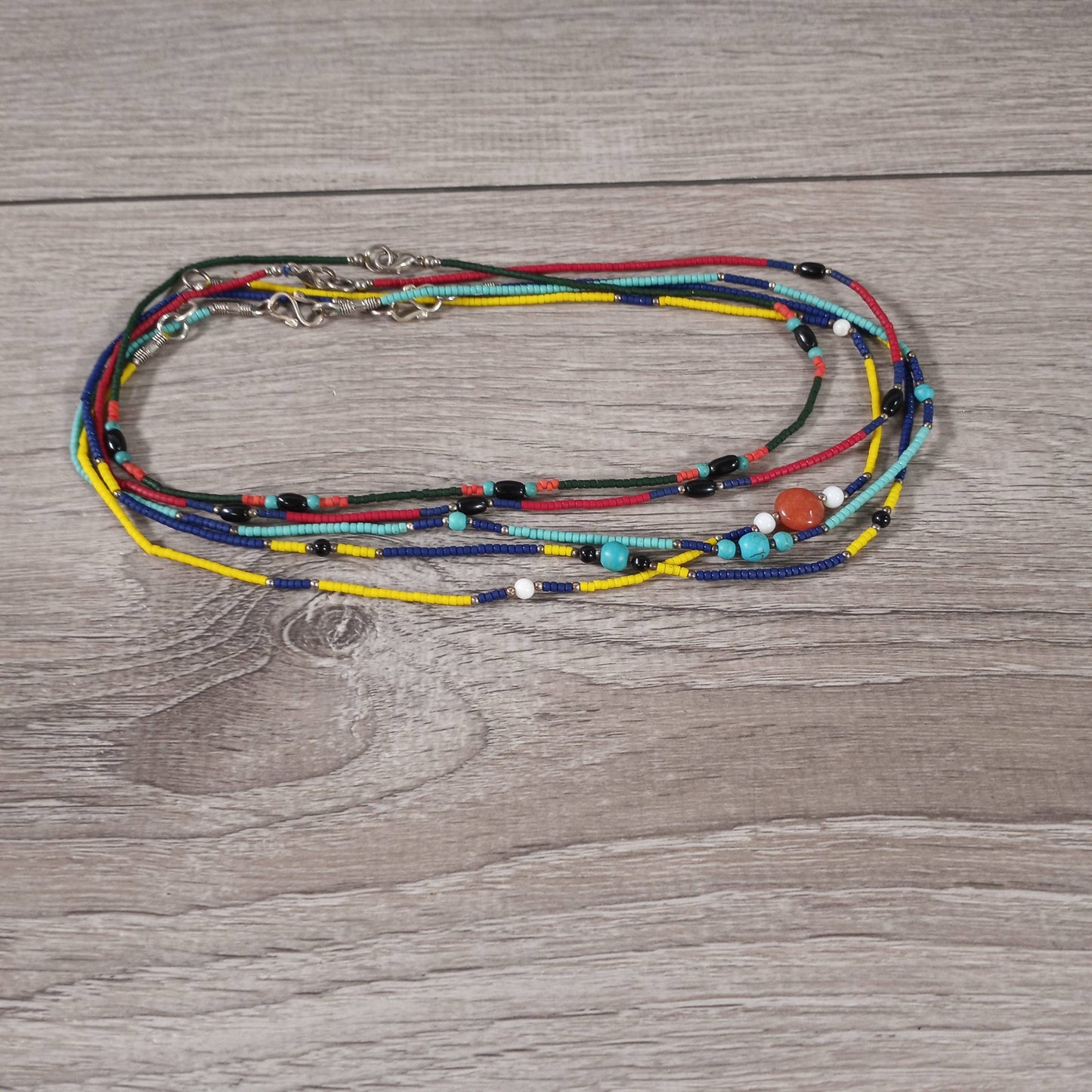 Handcrafted Assorted Wooden Beaded Necklaces - Boho Jewelry