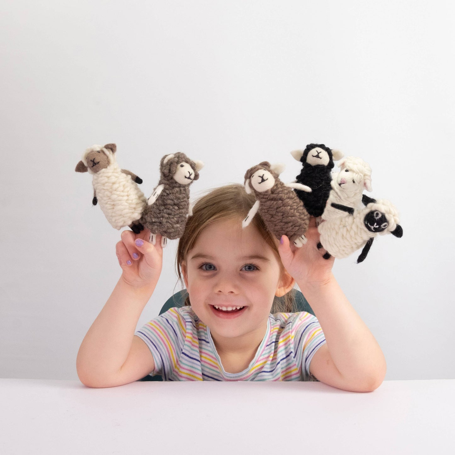Finger Puppets - Natural Sheep -  Assorted