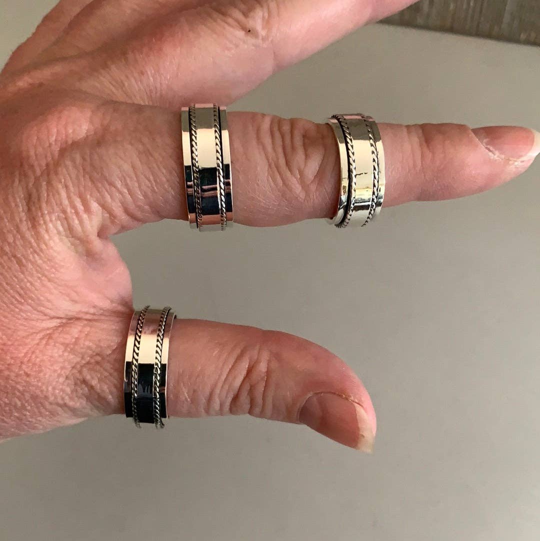 Sterling Silver Rings Stacking and Bands: Puzzle