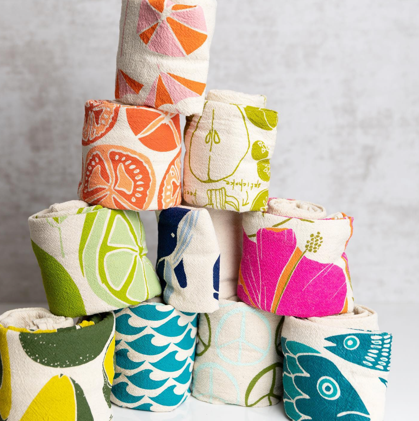 Hibiscus Tea Towel