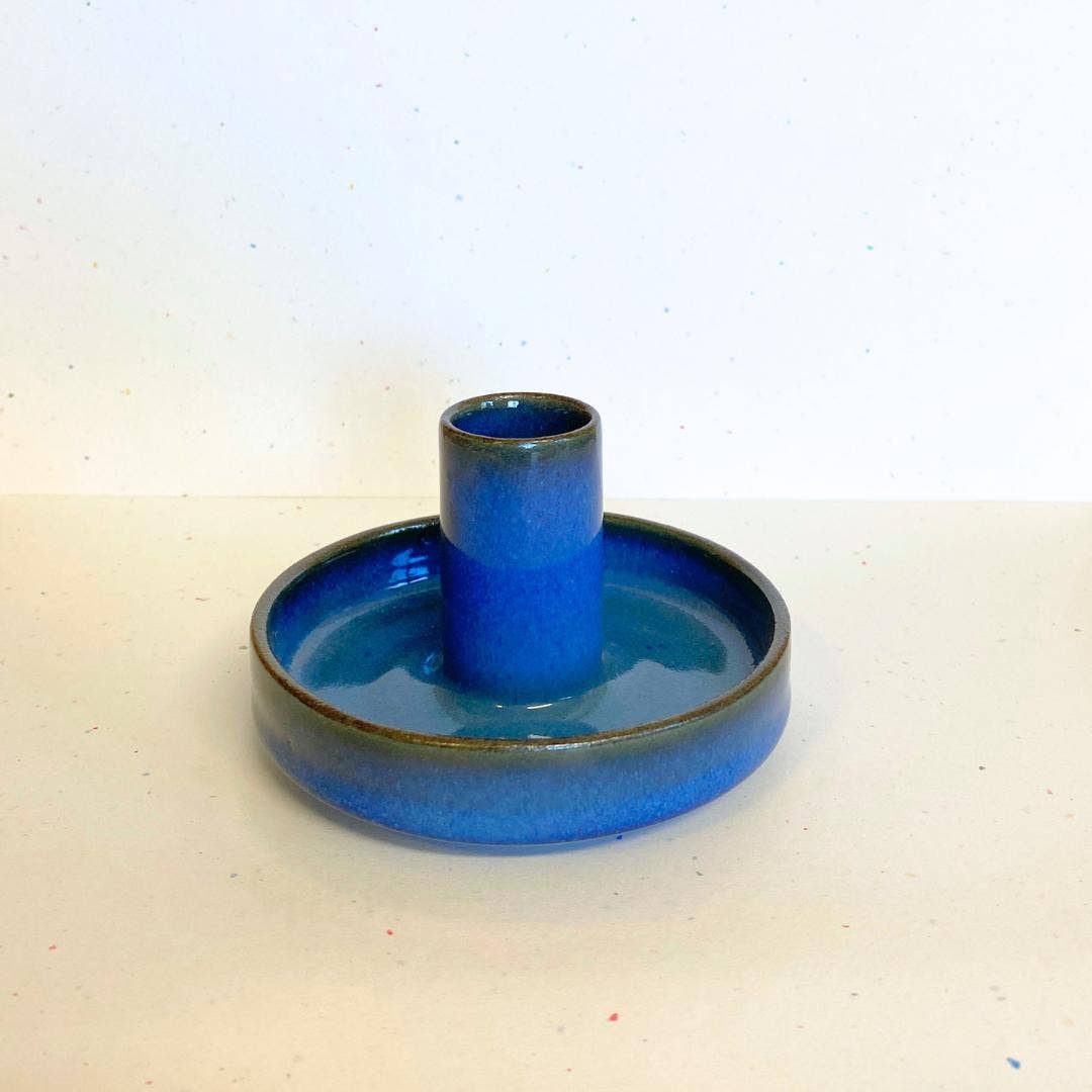 Candleholder - Colorful Ceramic: Stripe
