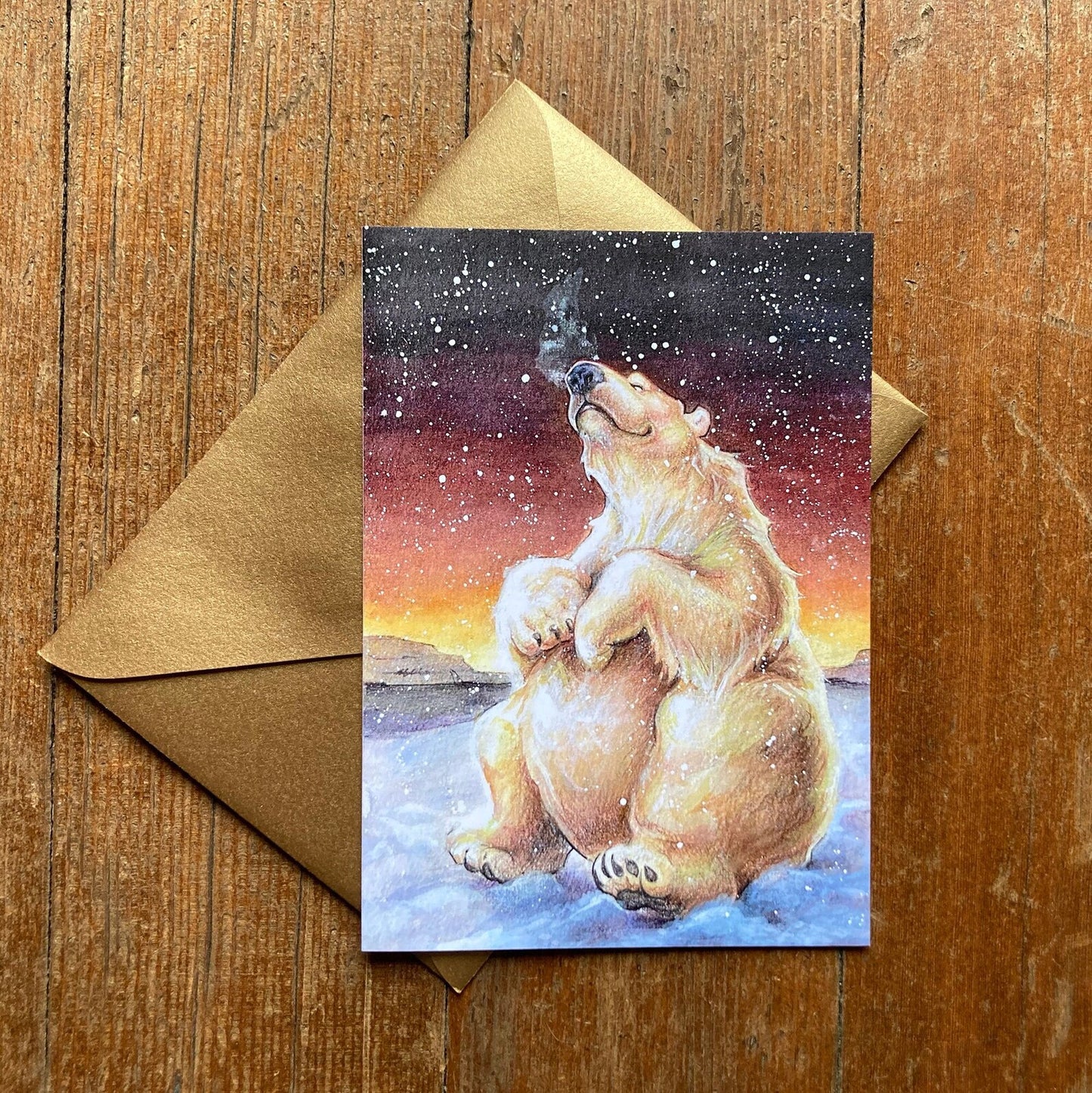 Polar Bear Don't Care Holiday Card