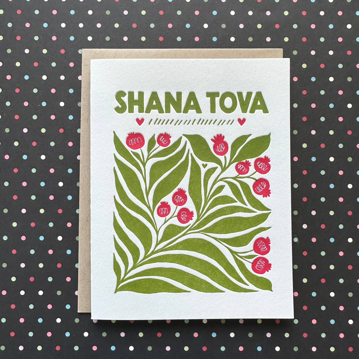 Shana Tova Two - letterpress card