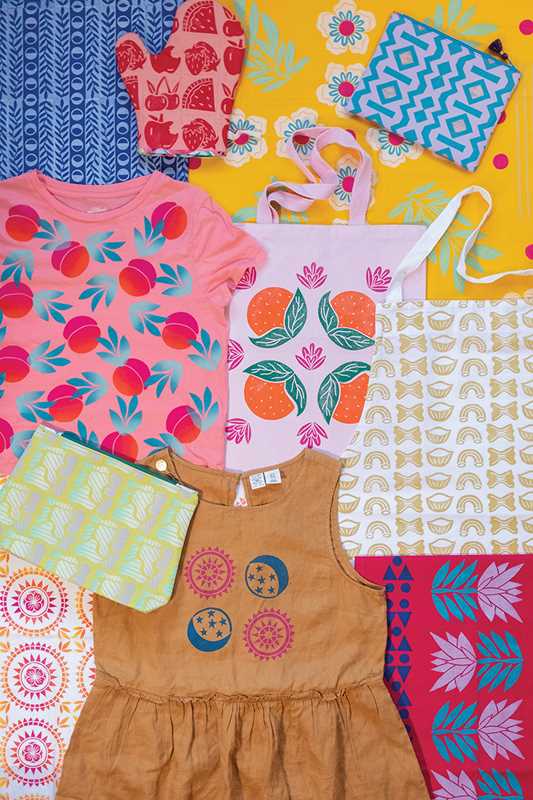 Art of Fabric Block Printing by Andria Green: Paperback; 128 pages / English
