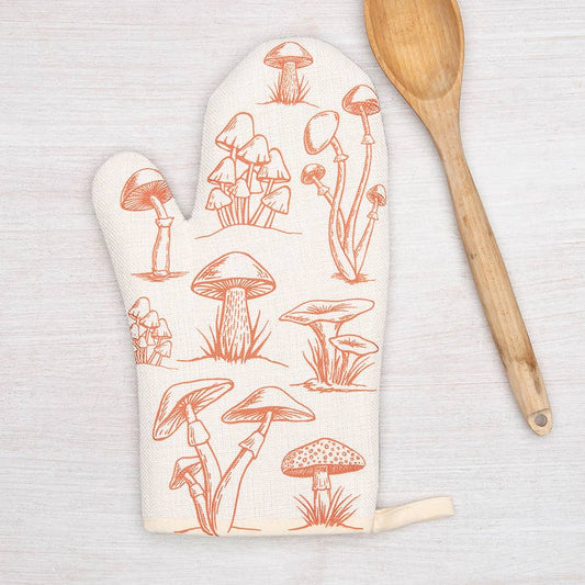 Mushroom Oven Mitt | Heat-Resistant | Hanging Loop