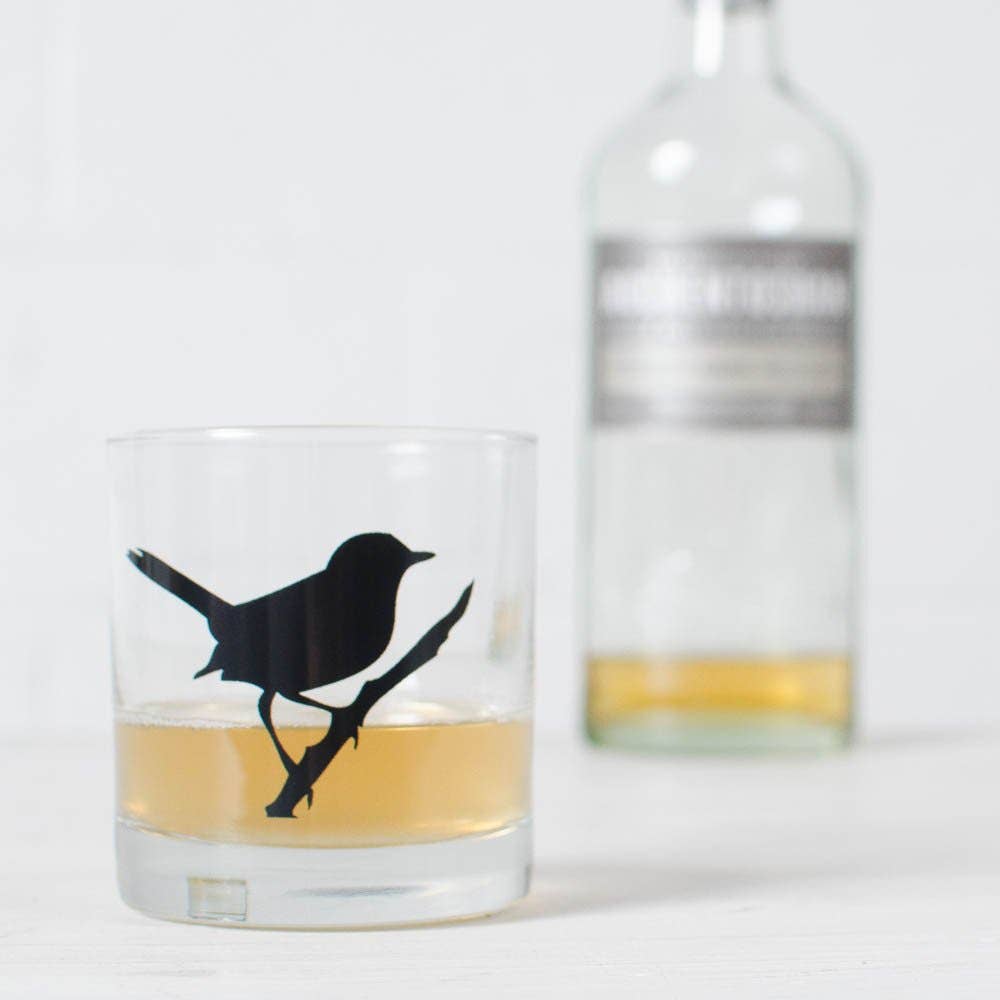 Wren Silhouette Glassware: Pint