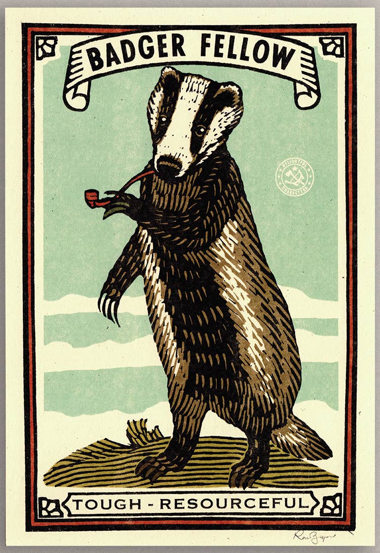 Badger Fellow Print