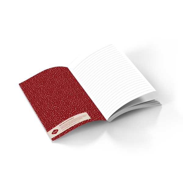Navy Mushrooms Layflat Journal Notebook
