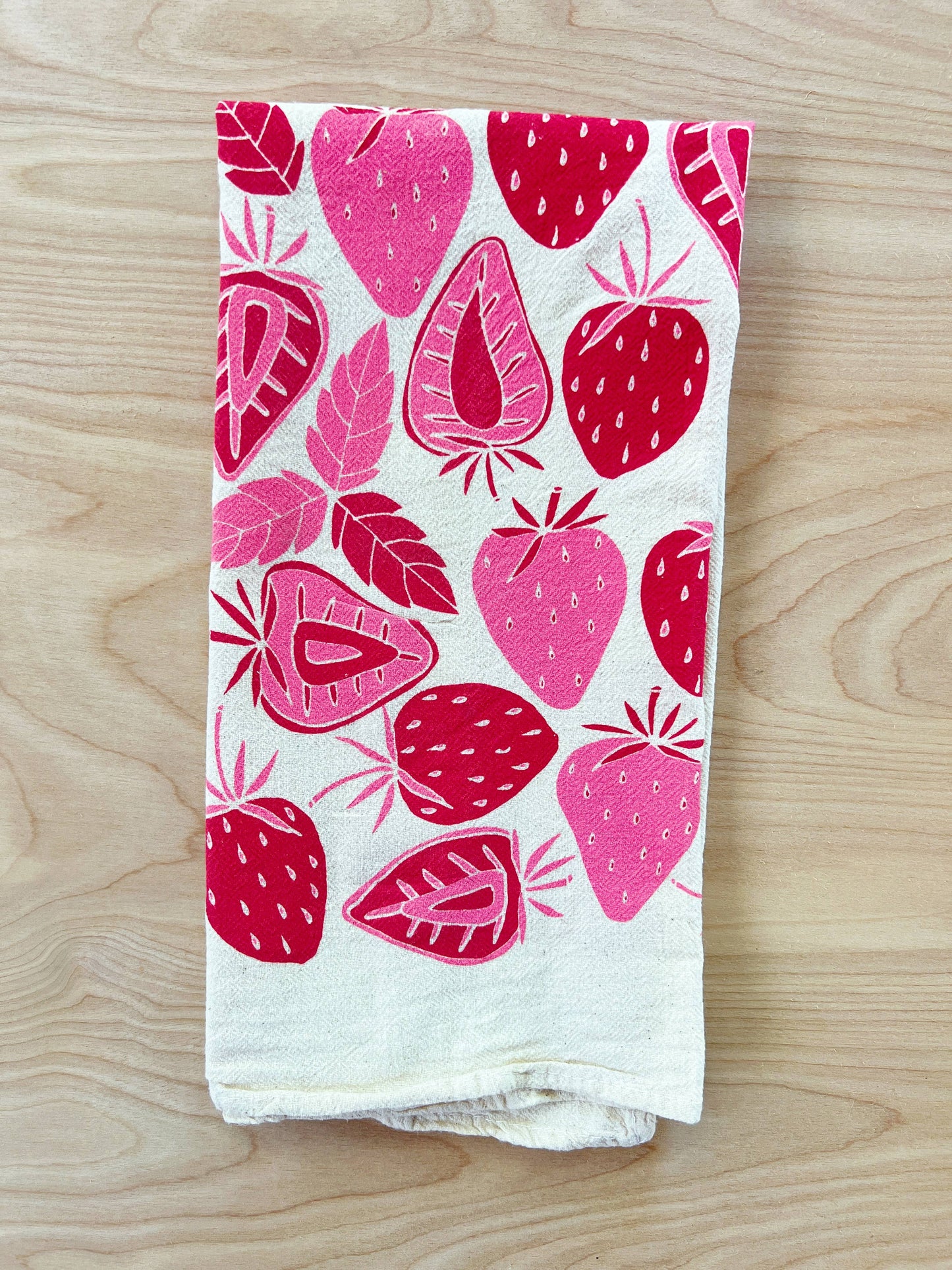 Strawberries Tea Towel