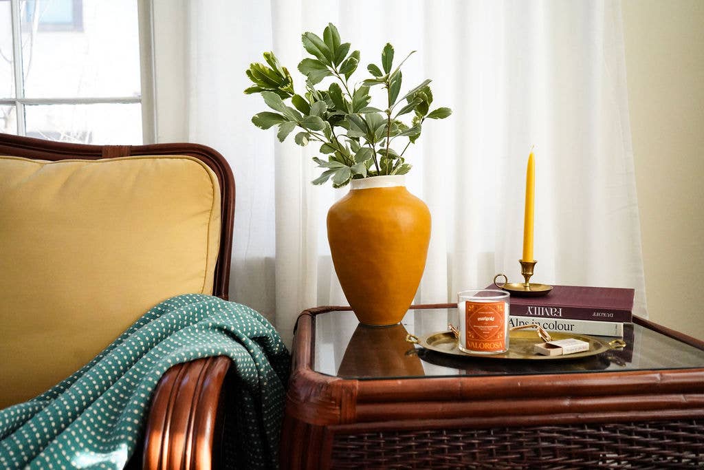 Marigold Candle | Dia De Los Muertos Candle