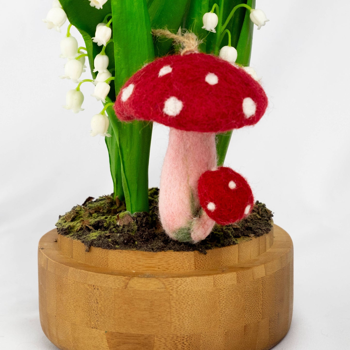 Ornament - Felt Red Spotted Mushroom