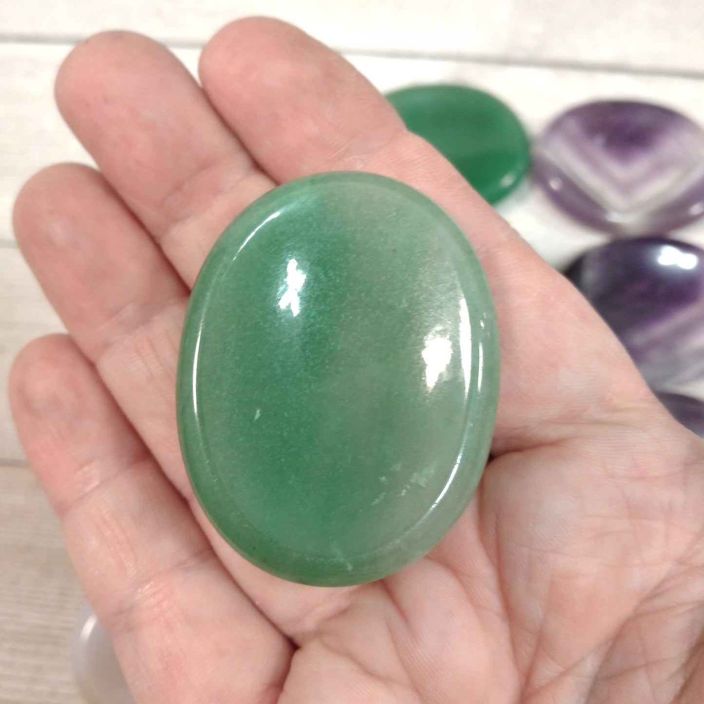 Oval Gemstone Worry Stones – Bulk Pocket Crystals: Kambaba