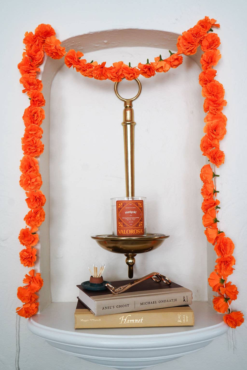 Marigold Candle | Dia De Los Muertos Candle