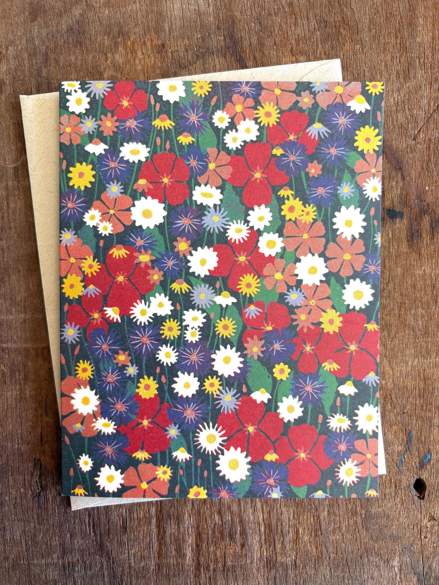Wildflowers Blank Greeting Card