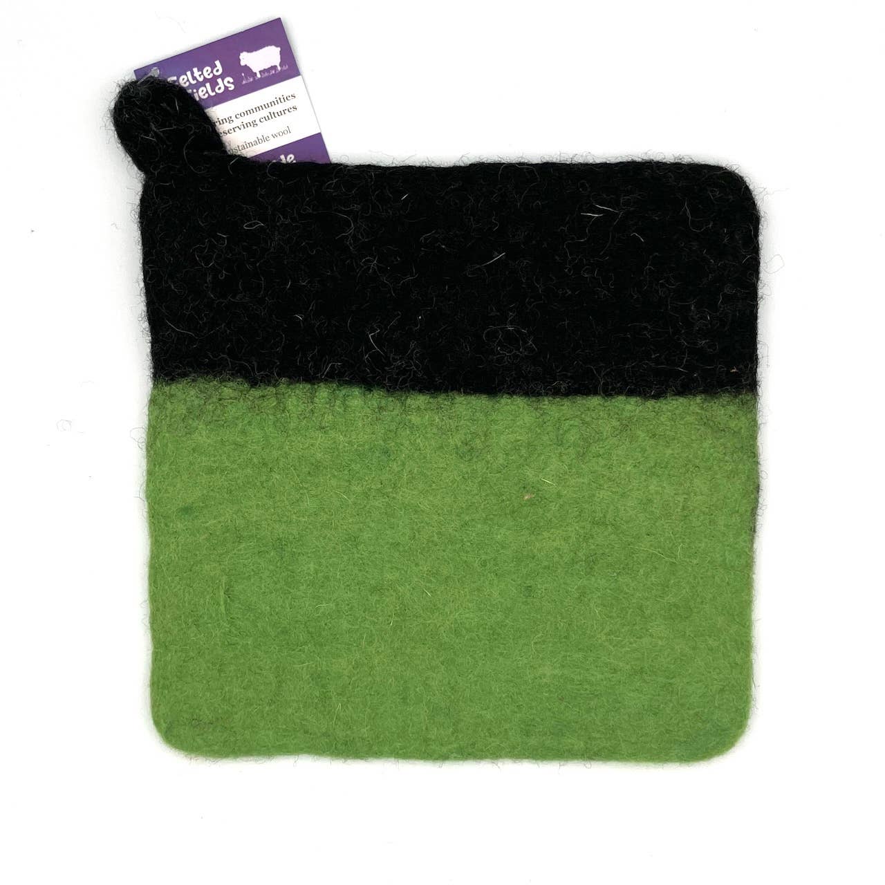 Two-tone Felt Pot Holder: Pink