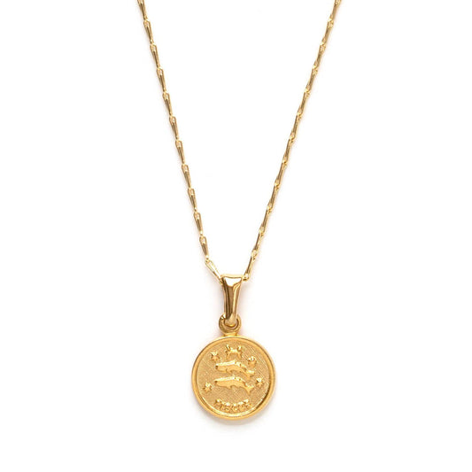 Tiny Zodiac Medallion- Singles: Pisces