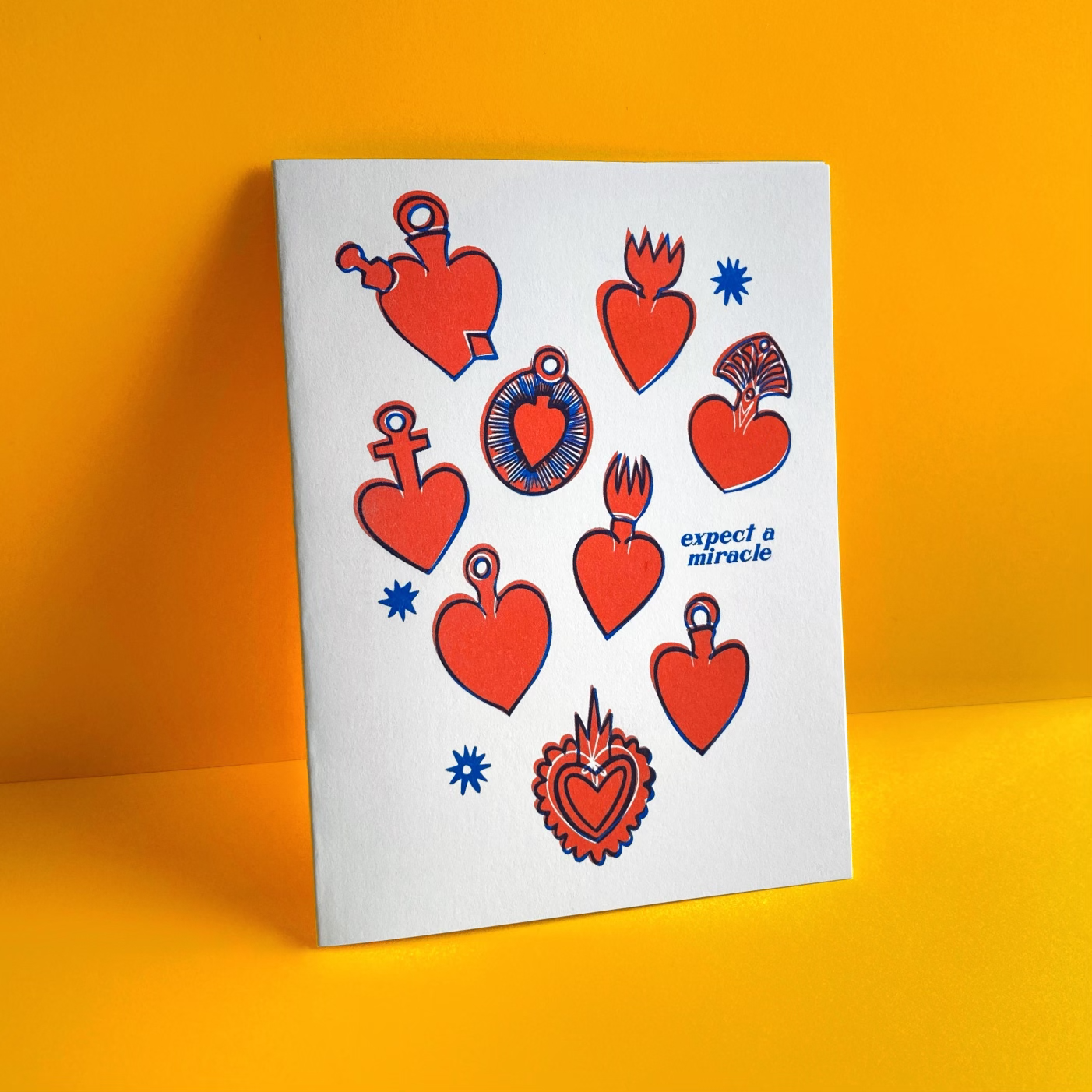 Expect a Miracle - Encouragement Risograph Greeting card