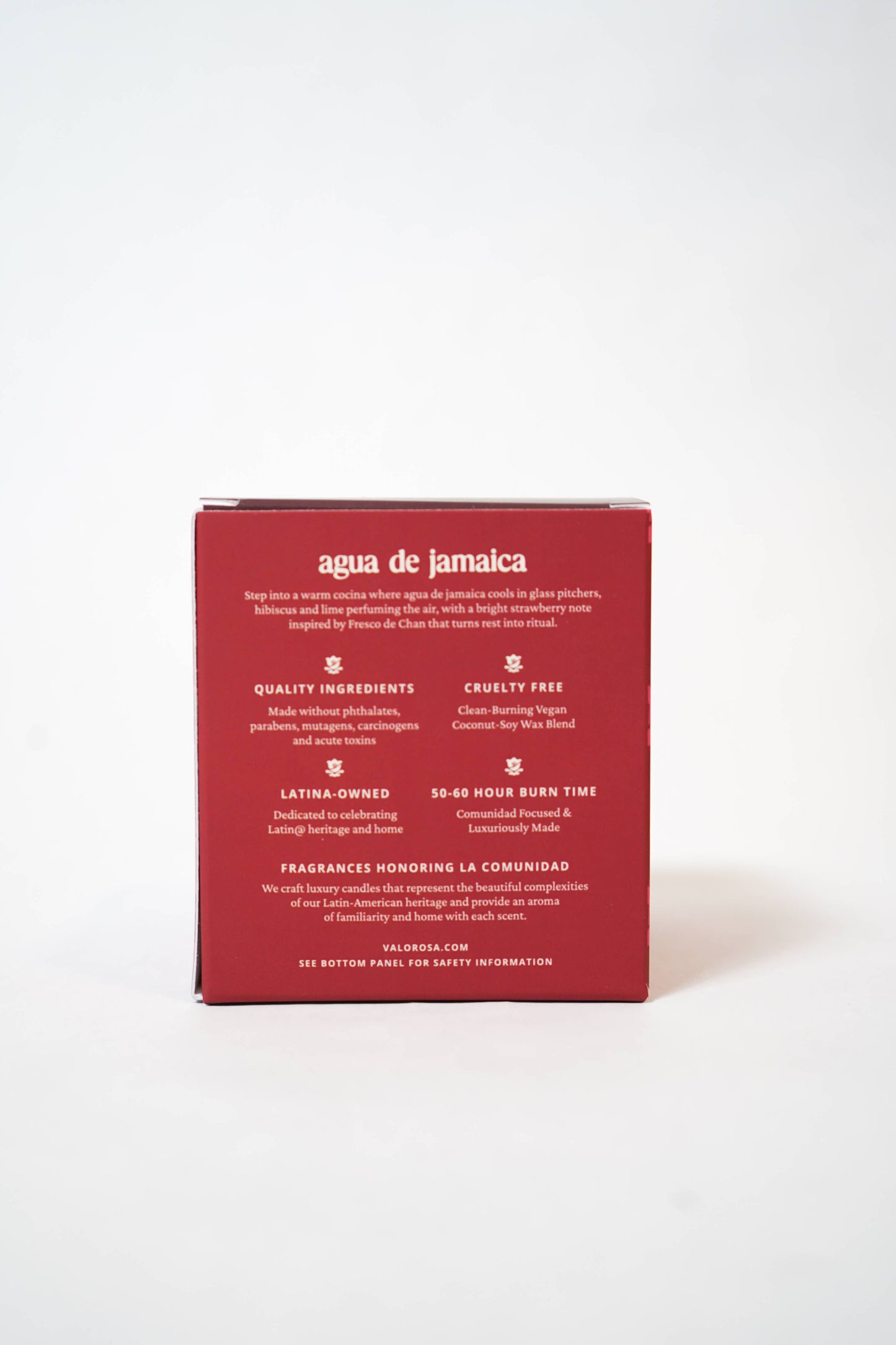 Agua de Jamaica Candle | Hibiscus, Strawberry, Lime