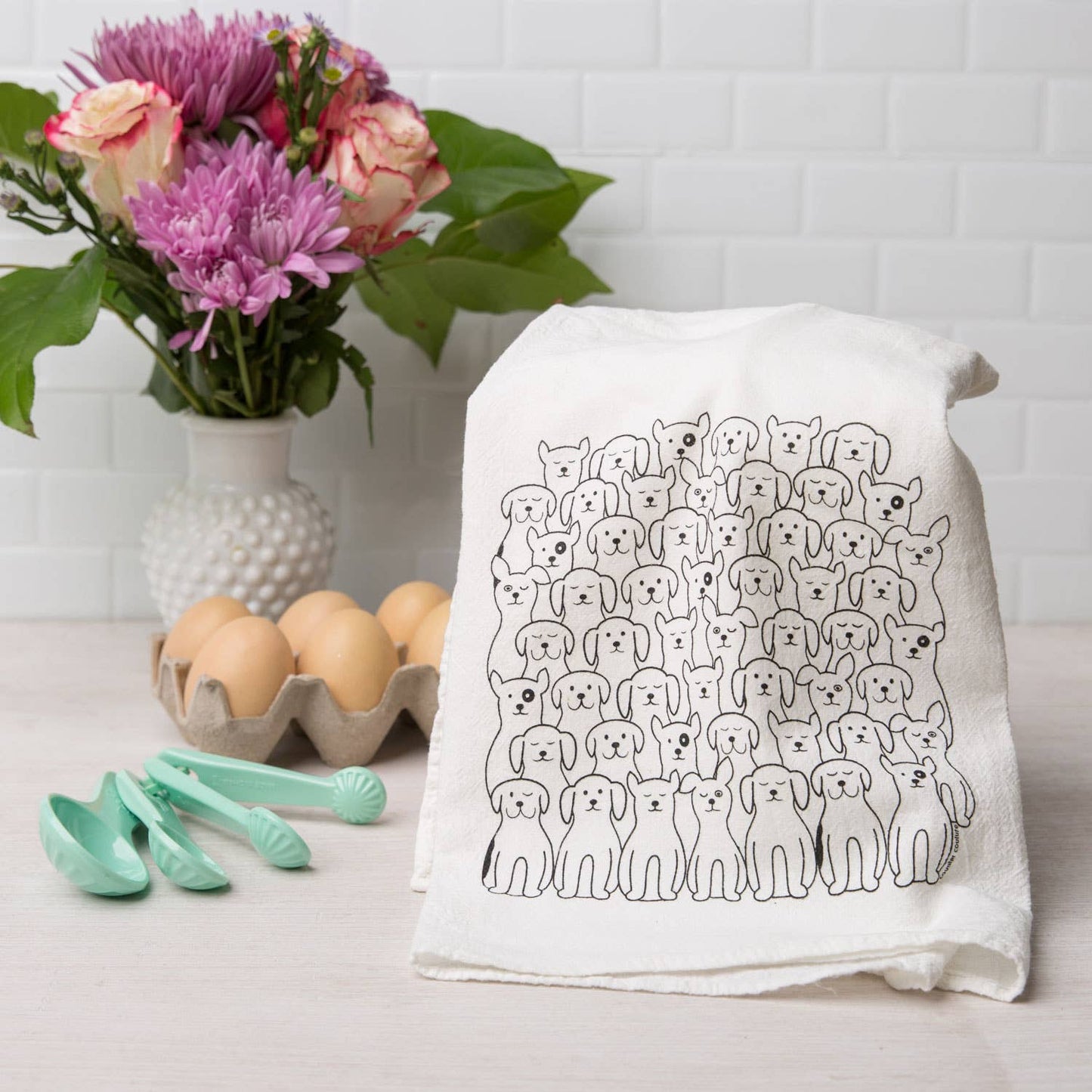 Dog Tea Towel | Made in USA | Hanging Loop