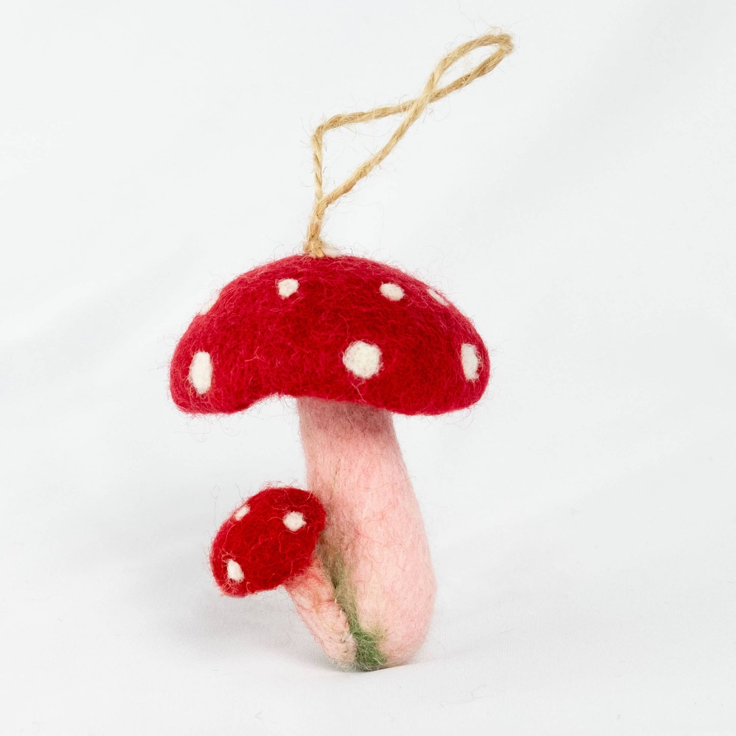 Ornament - Felt Red Spotted Mushroom
