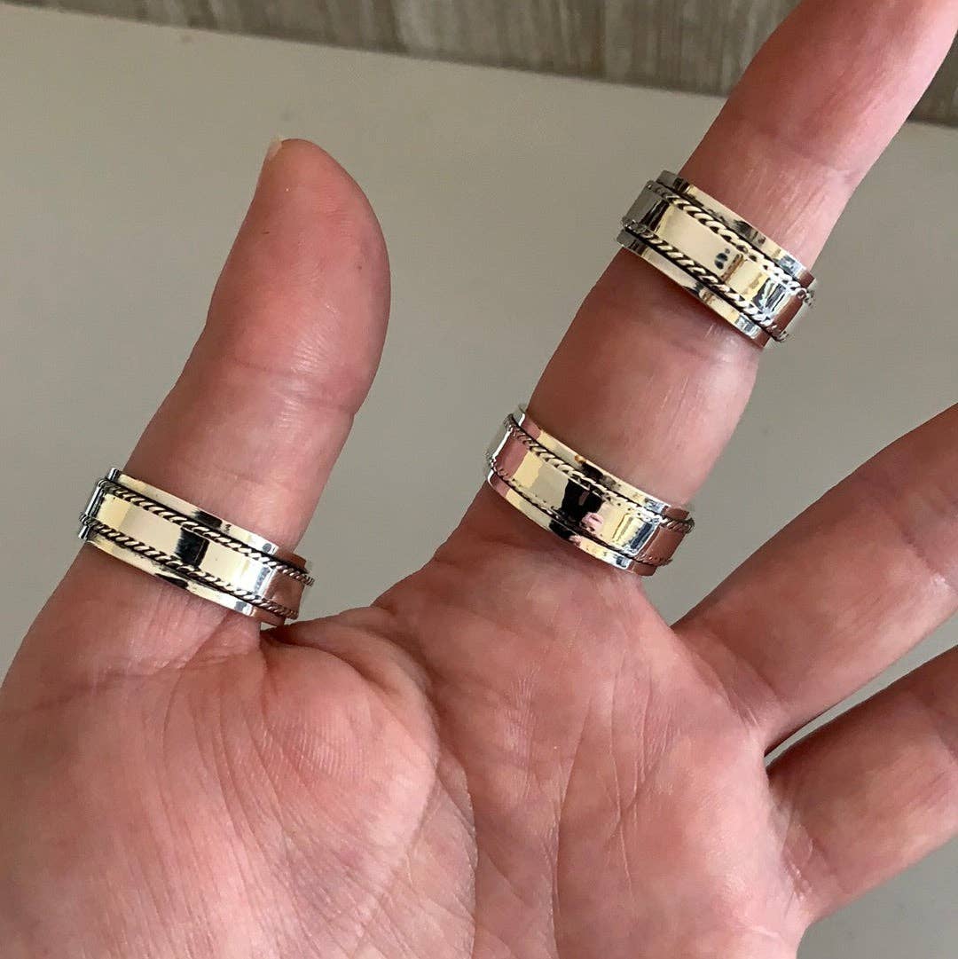 Sterling Silver Rings Stacking and Bands: Buckle