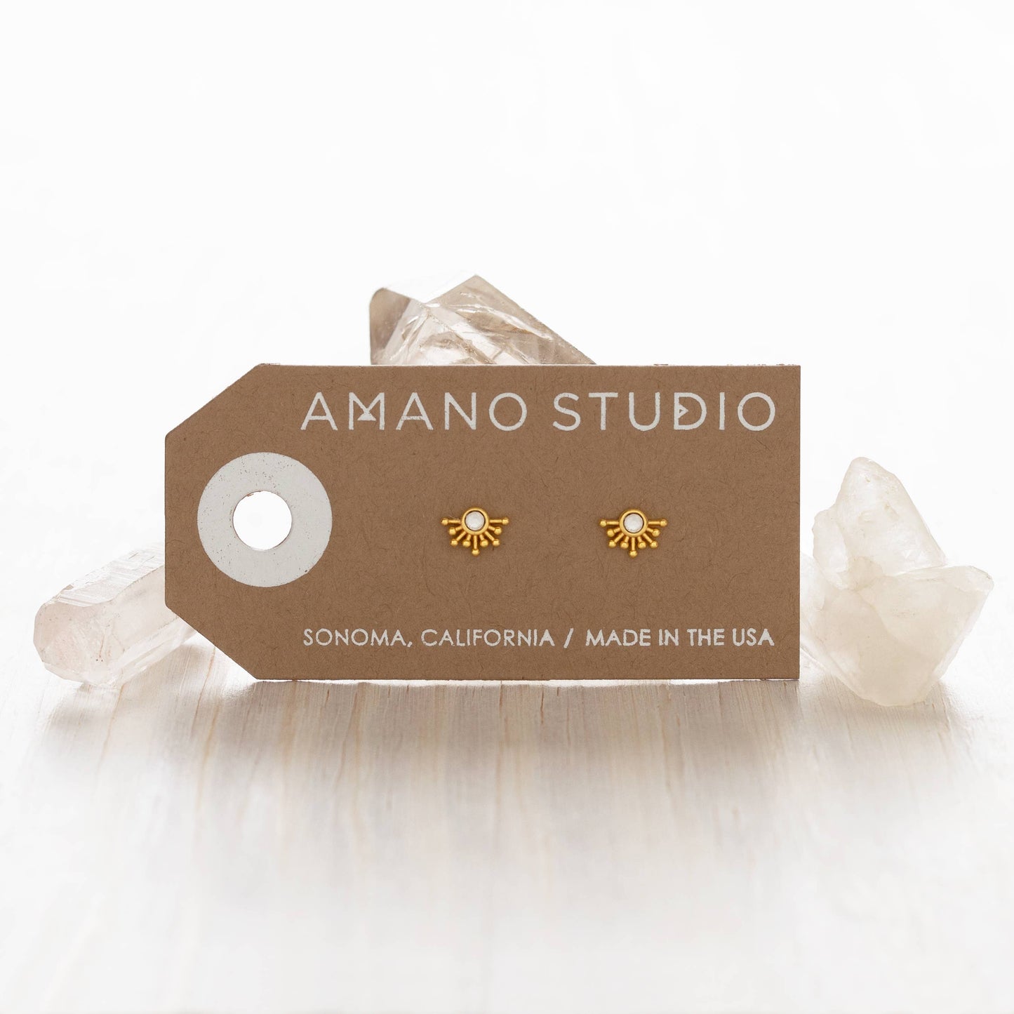 Rays of Light Stud Earrings: Turquoise