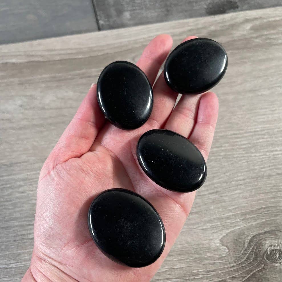 Gemstone Palm Stones 45mm – Bulk Crystal Supplies: Assorted (may be man made dyed or treated)