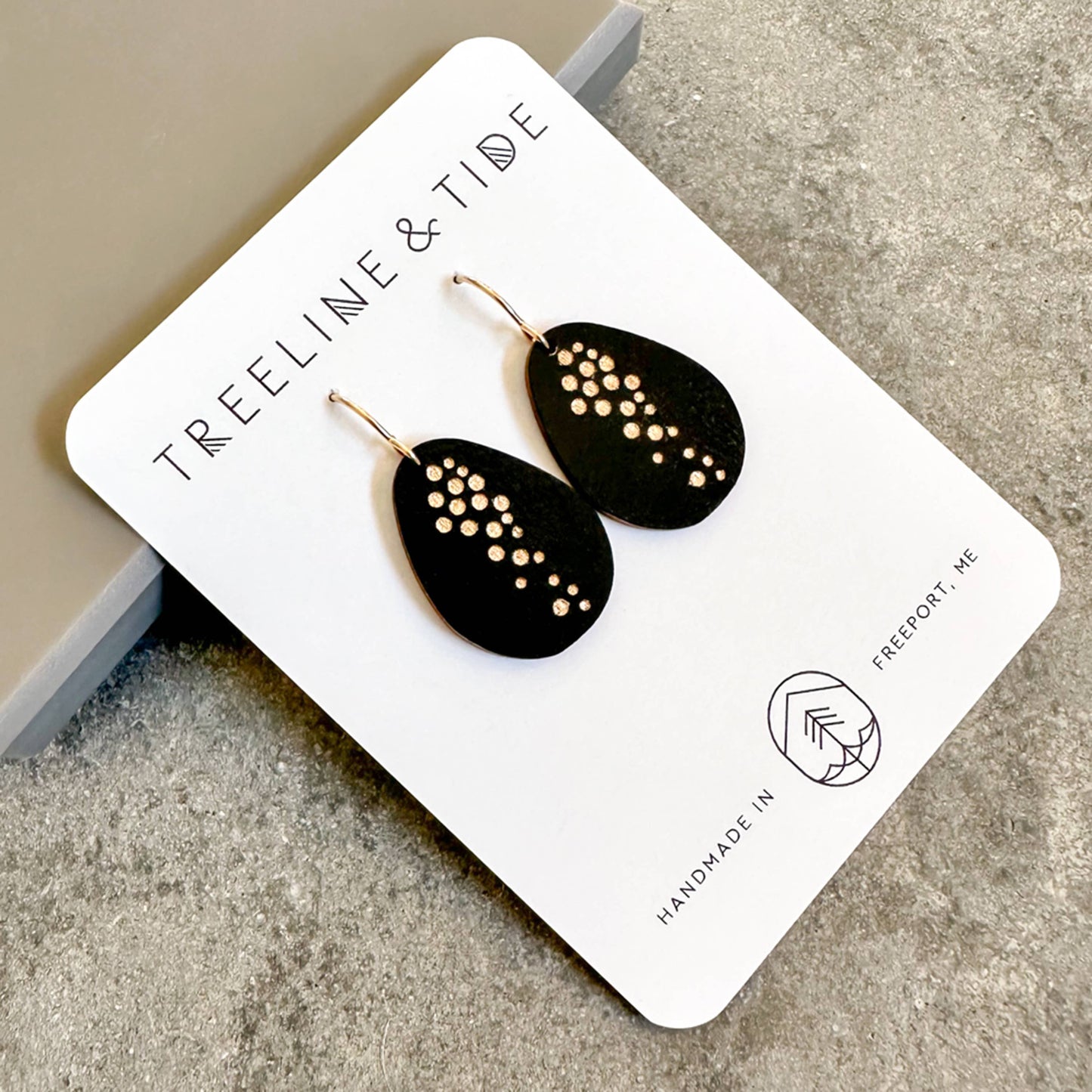 Earrings - Galaxy Drop: Black & Blue