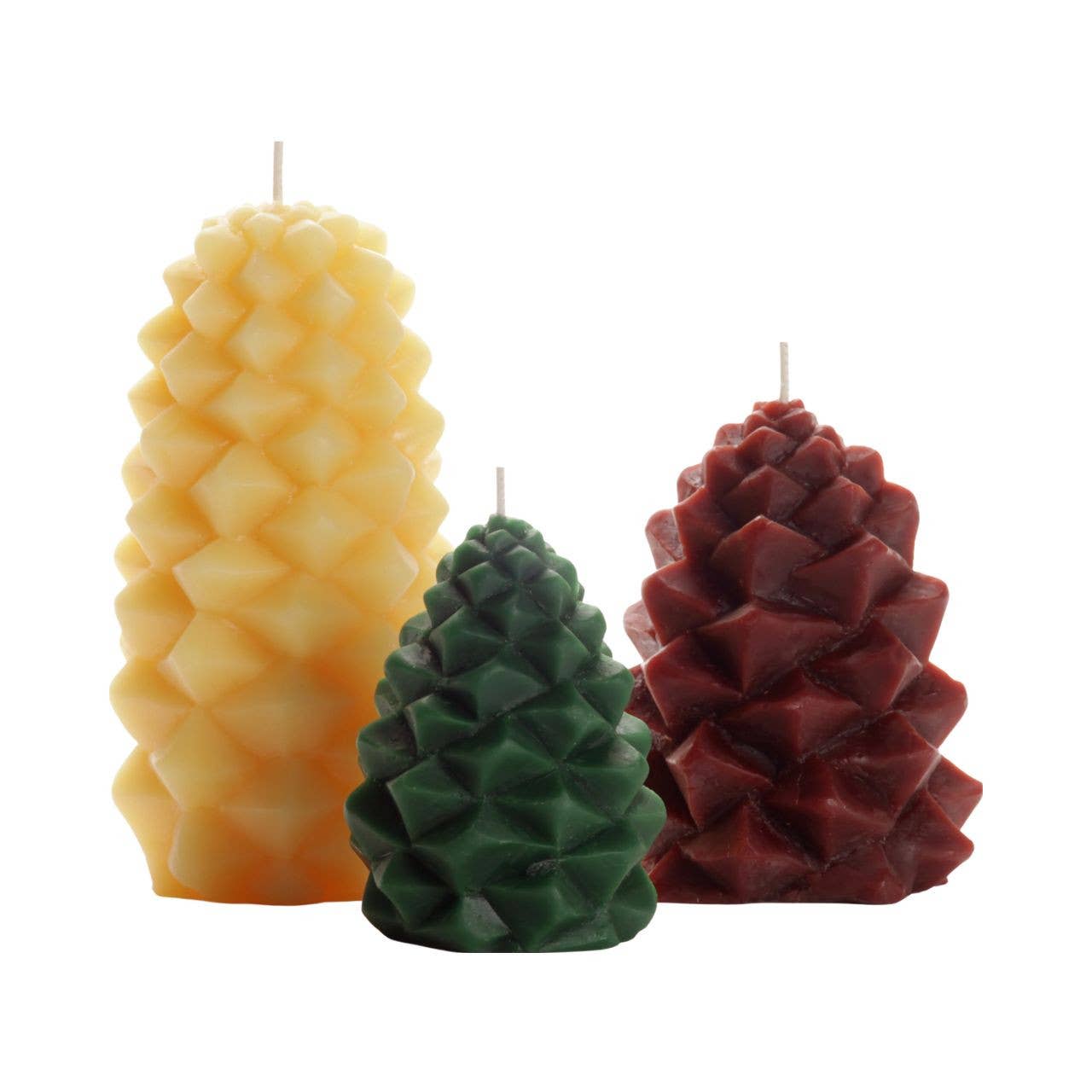 Pinecone Candles – 100% Pure Beeswax – 3 Sizes Available: Small