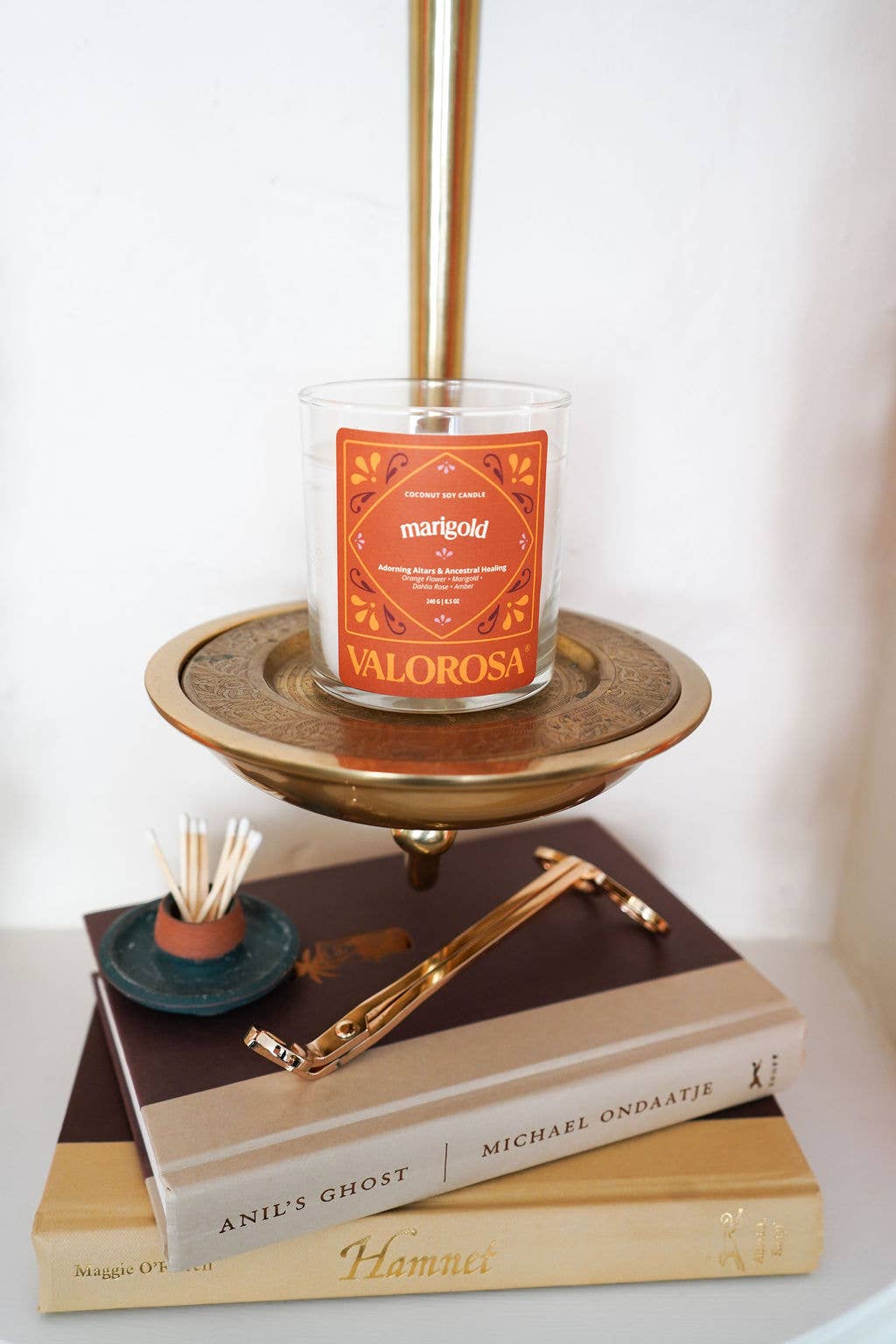 Marigold Candle | Dia De Los Muertos Candle