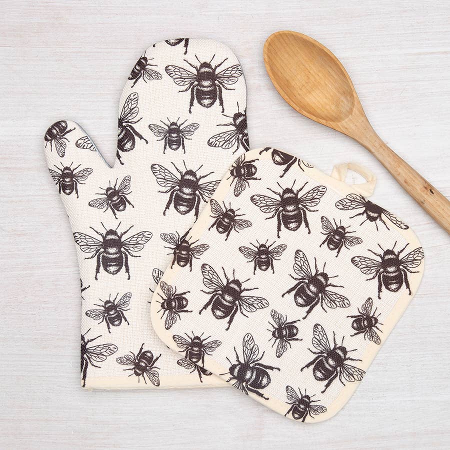 Honey Bee Oven Mitt | Heat Resistant | Right Hand
