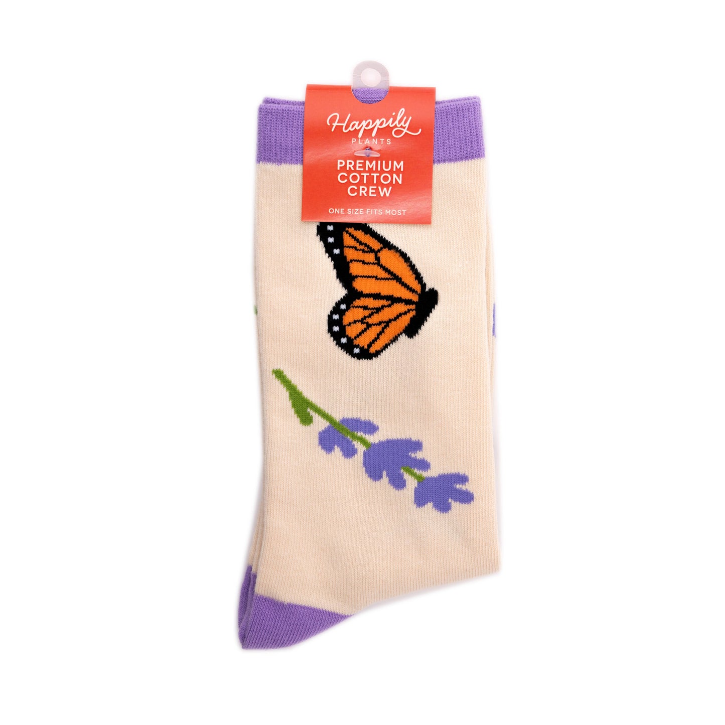 Monarch Butterfly & Honey Bees Socks - Cotton Blend