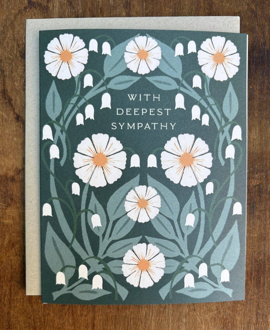 "With Deepest Sympathy," Greeting Card