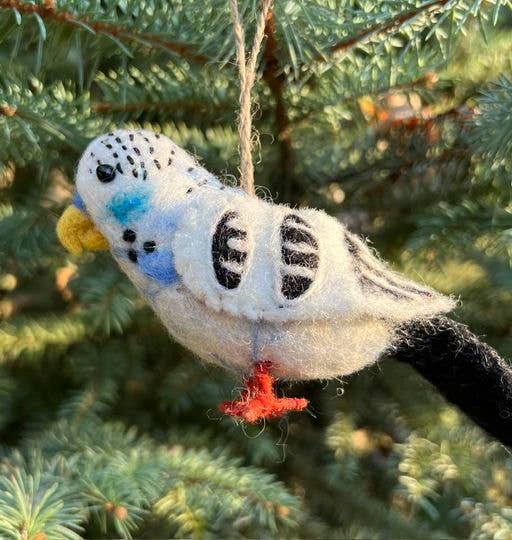 Ornament - Felt Blue Parakeet