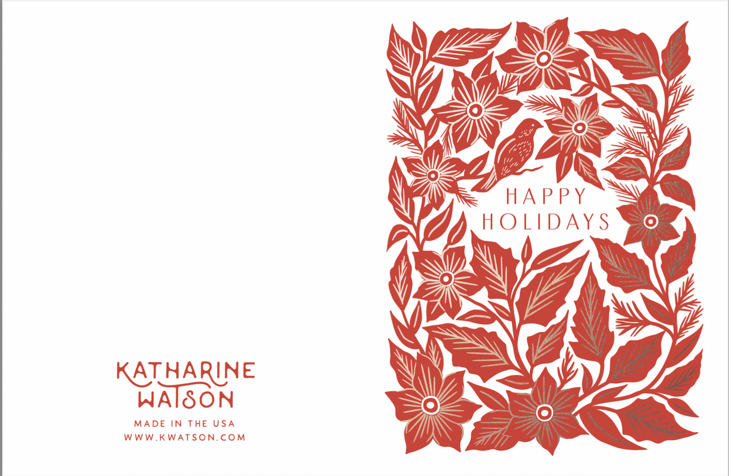 "Happy Holidays," Greeting Card: Box of Six