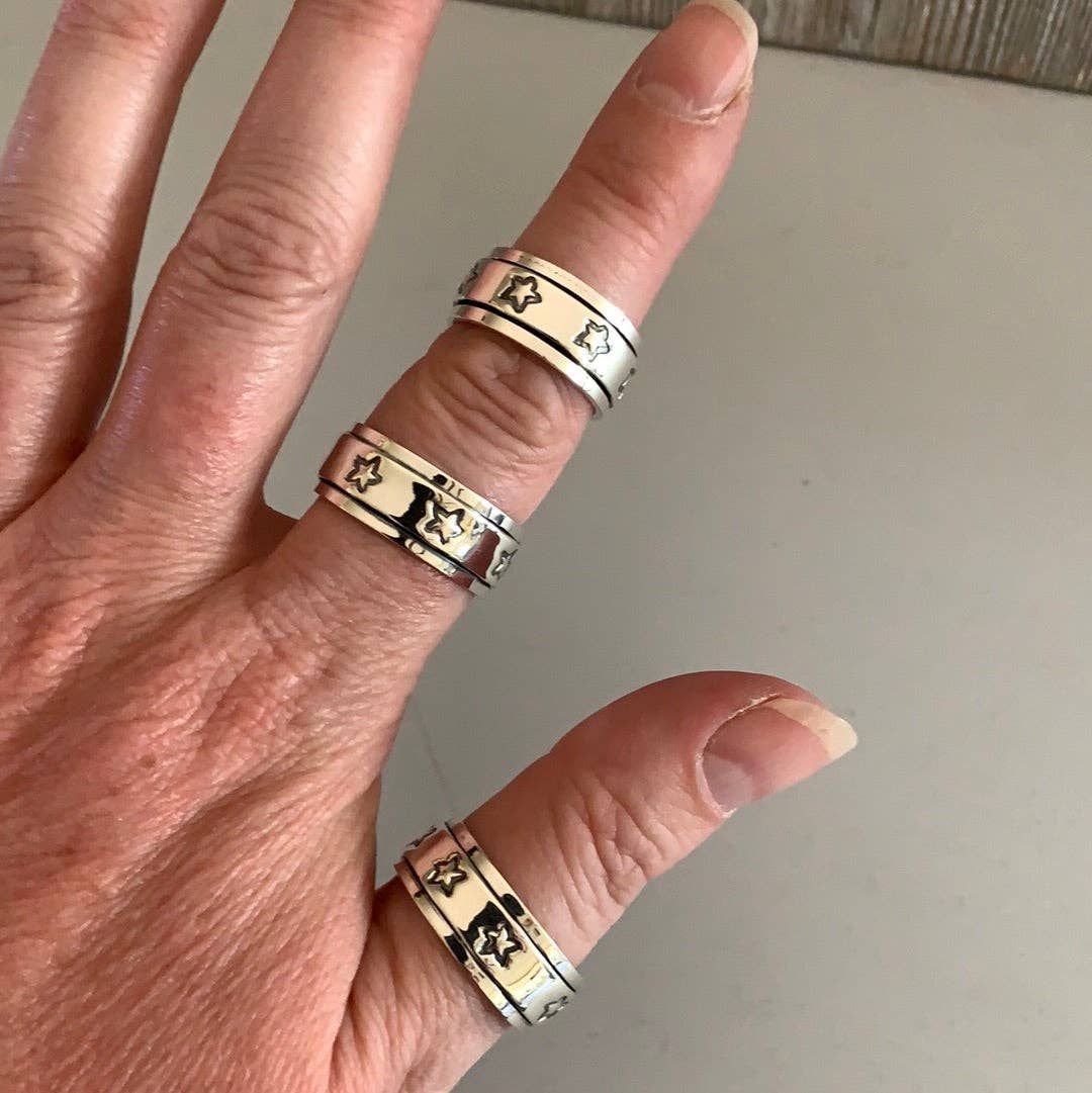 Sterling Silver Rings Stacking and Bands: Puzzle