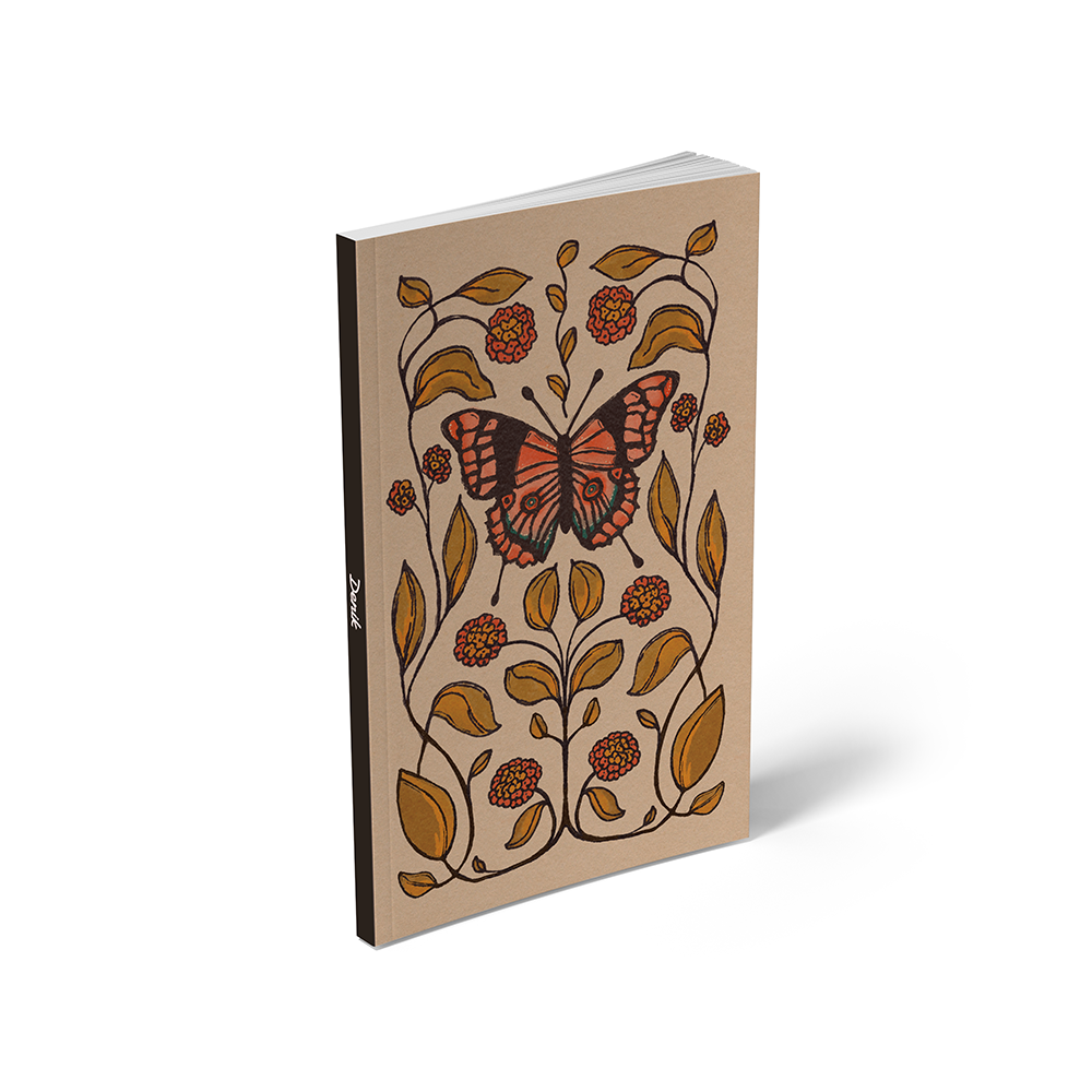 Butterfly Soft Touch Classic Layflat Notebook