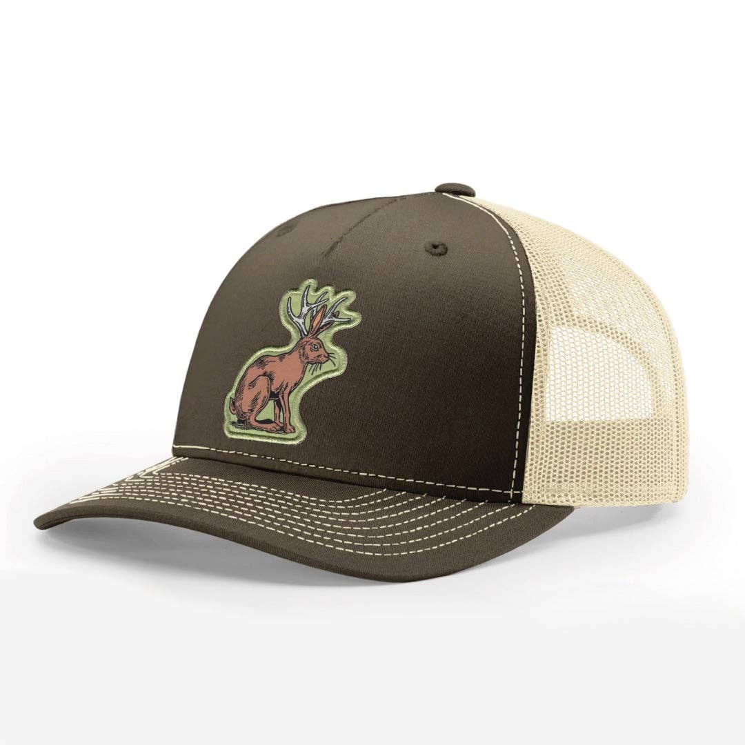 Jackalope Trucker Hat – Richardson 112 Woven Patch Cap