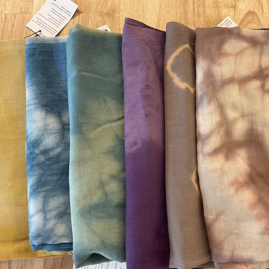 Long organic cotton mull shawl