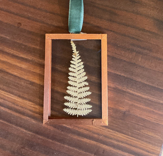 Pressed Fern Ornament
