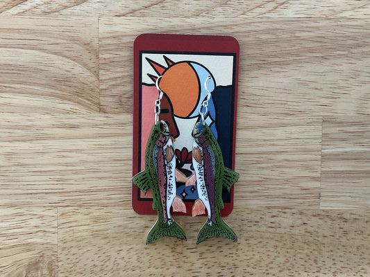 Rainbow Trout Earrings