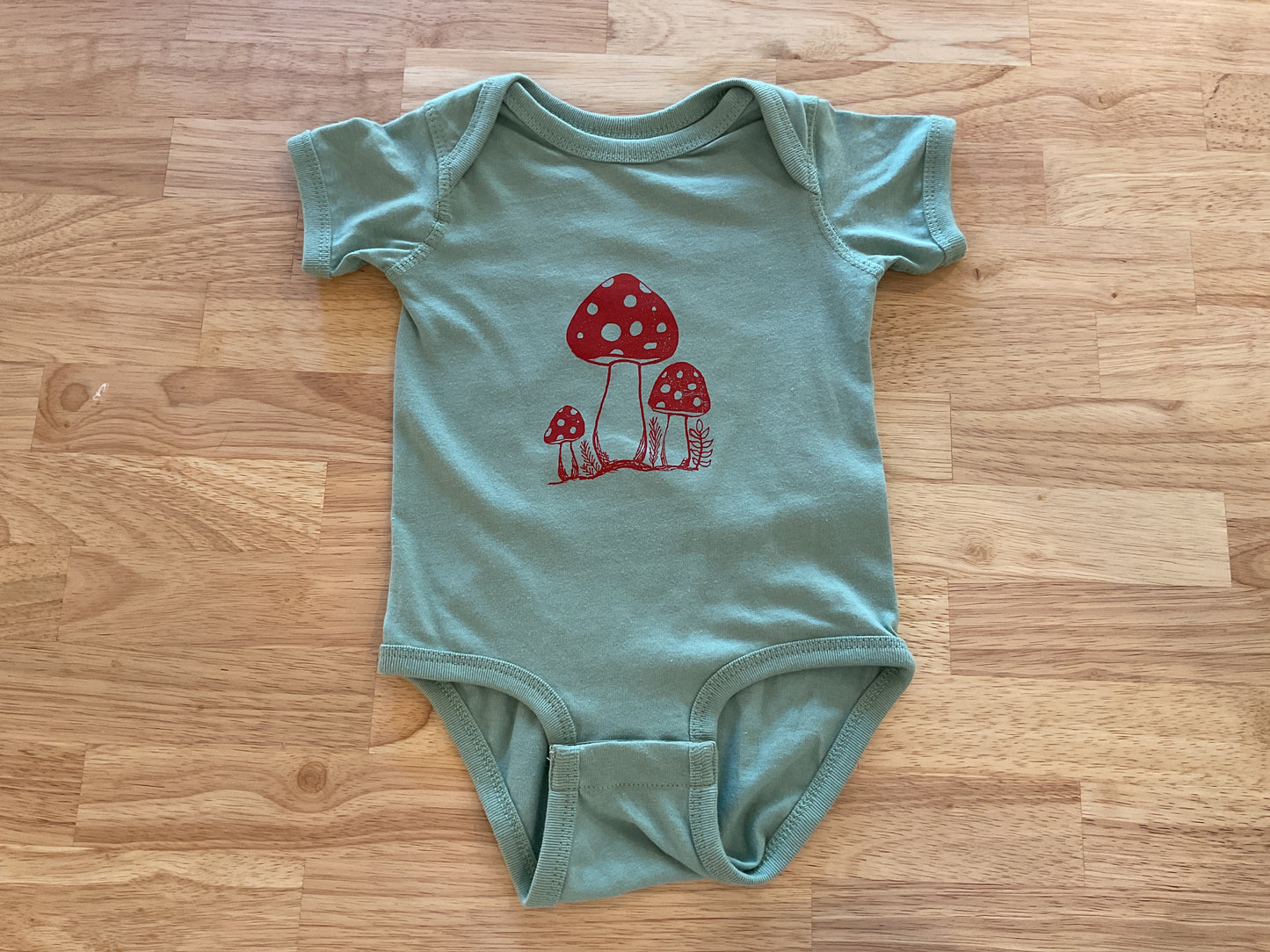 Mushroom Short Sleeve Onesie